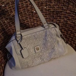 Jessica Simpson light gray handbag